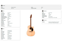 Fender CA STD Redondo CE BPG NAT Fender CA STD Redondo CE BPG NAT